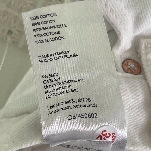 Free People We The Free Women's Maggie Mid-Rise Shorts CF6 Optic White Size 26 - Picture 11 of 11